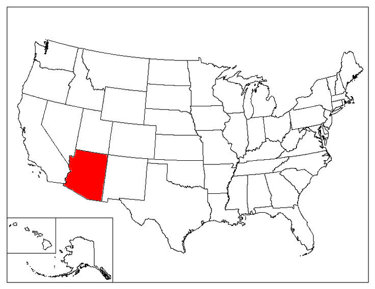 Arizona Location In The US
