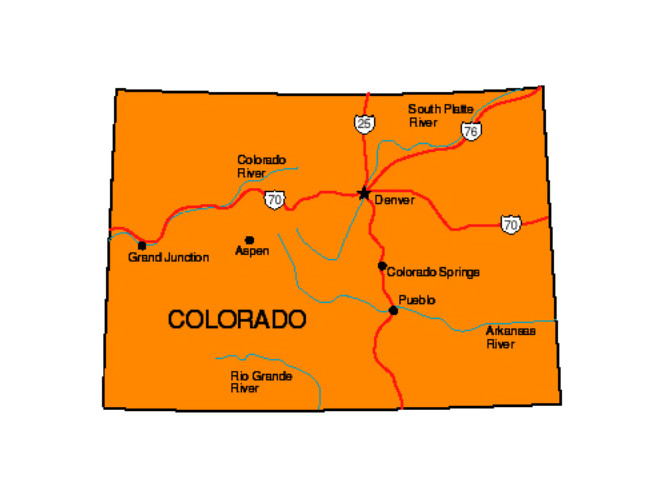 Colorado State Map