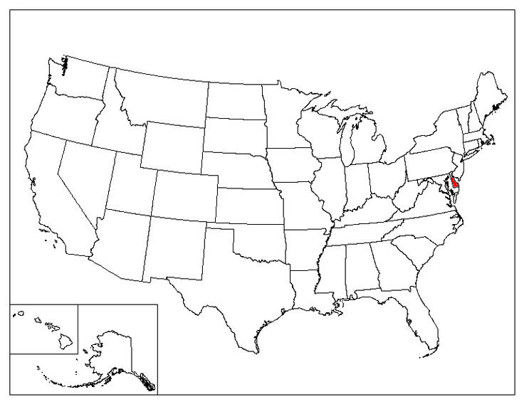 Delaware Location In The US