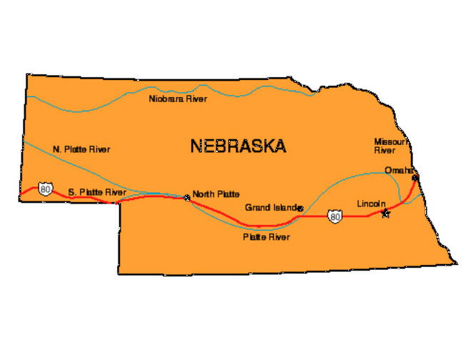 Nebraska State Map