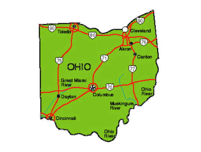 Ohio State Map