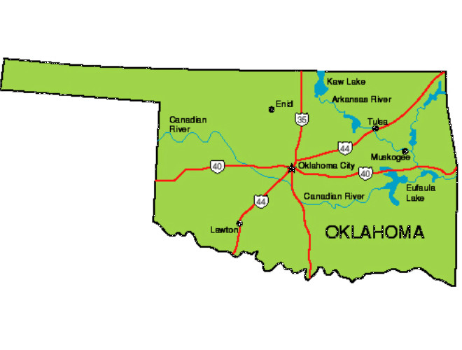 Oklahoma State Map