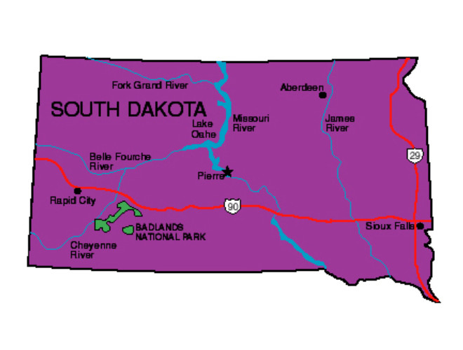 South Dakota National Parks Map San Antonio Map