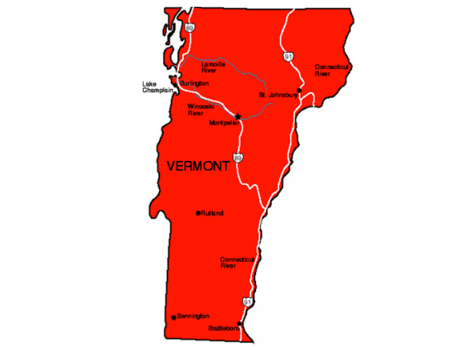 Vermont State Map