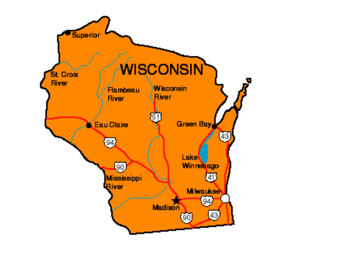 Wisconsin State Map