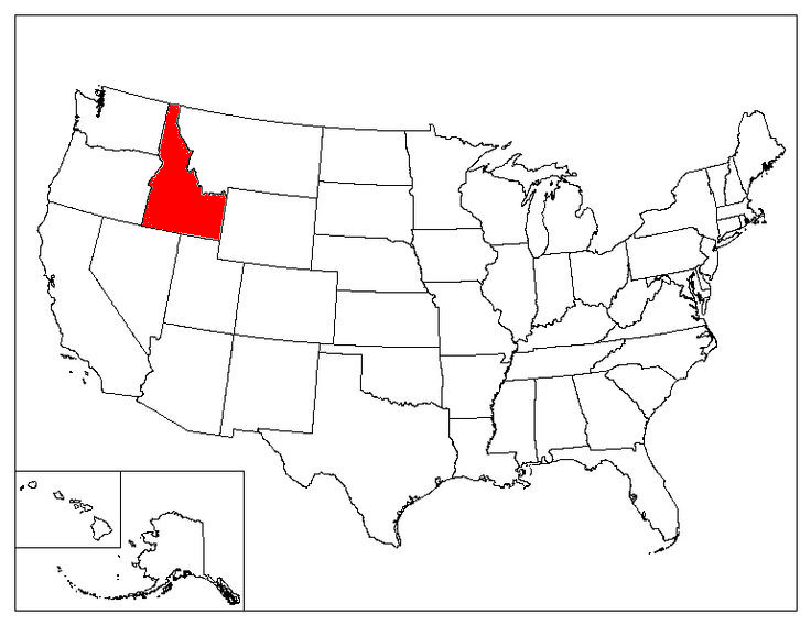 Idaho Location In The US