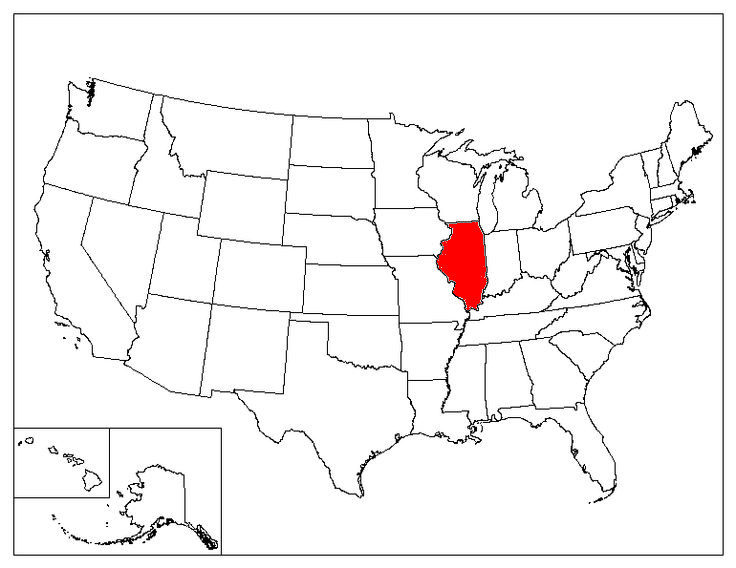 Illinois Location In The US