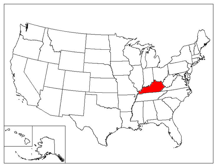 Kentucky Location In The US