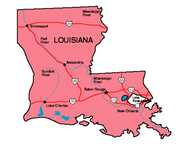 Louisiana State Map