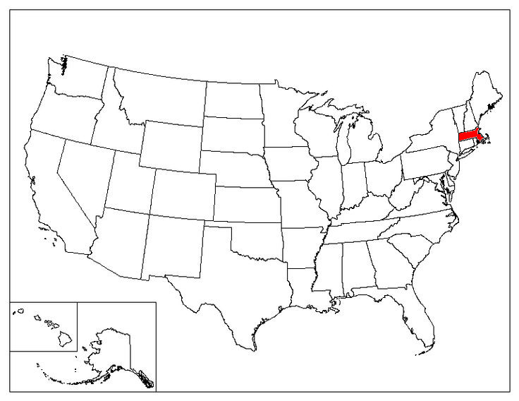 Massachusetts Location In The US
