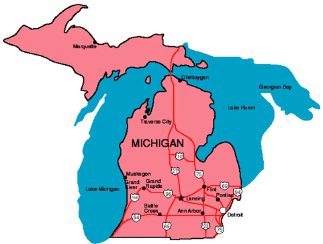 Michigan State Map