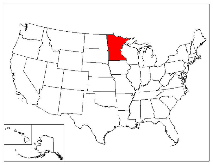 Minnesota Location In The US
