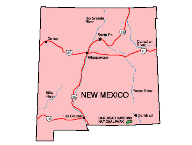 New mexico карта